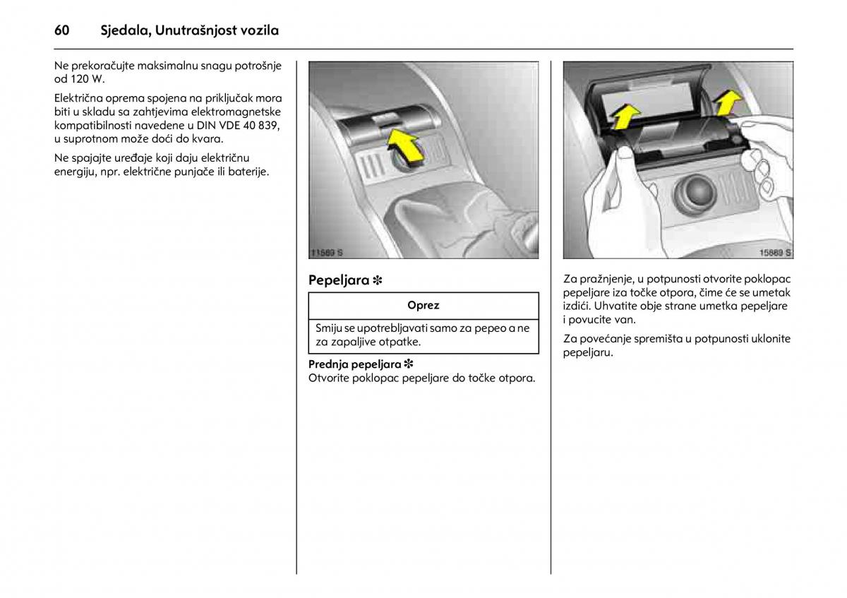 Opel Combo C vlasnicko uputstvo / page 64