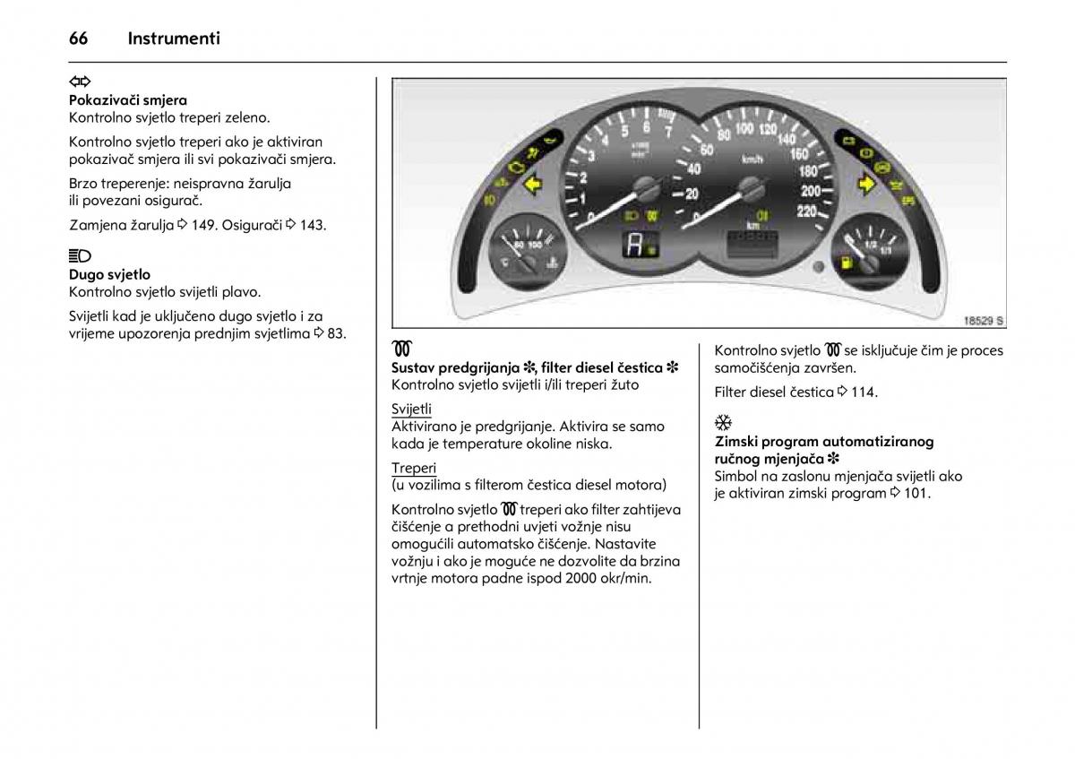 Opel Combo C vlasnicko uputstvo / page 70