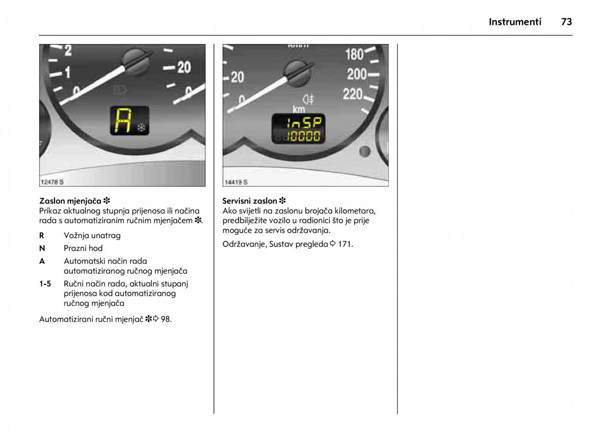 Opel Combo C vlasnicko uputstvo / page 77