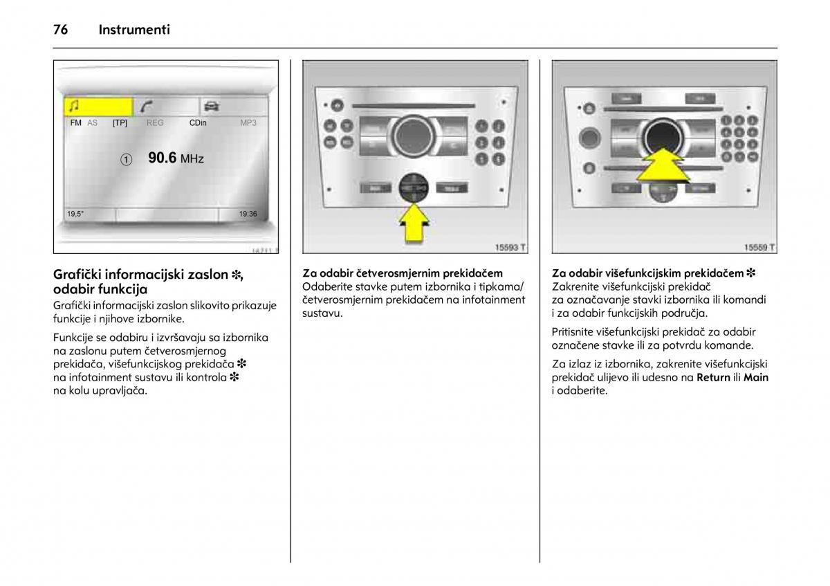 Opel Combo C vlasnicko uputstvo / page 80