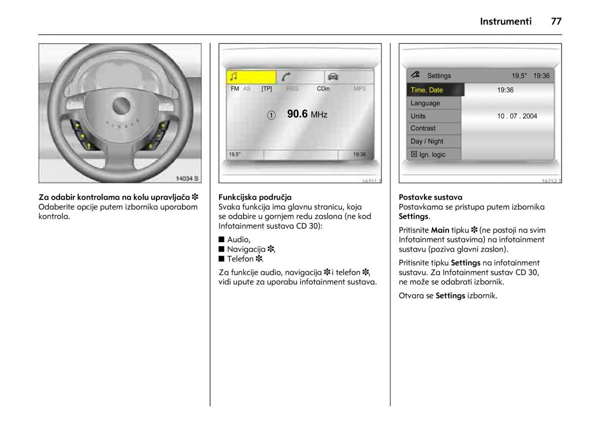 Opel Combo C vlasnicko uputstvo / page 81