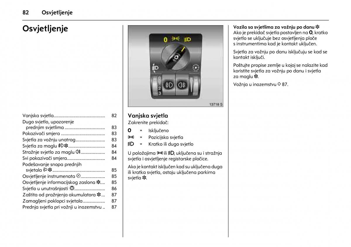 Opel Combo C vlasnicko uputstvo / page 86