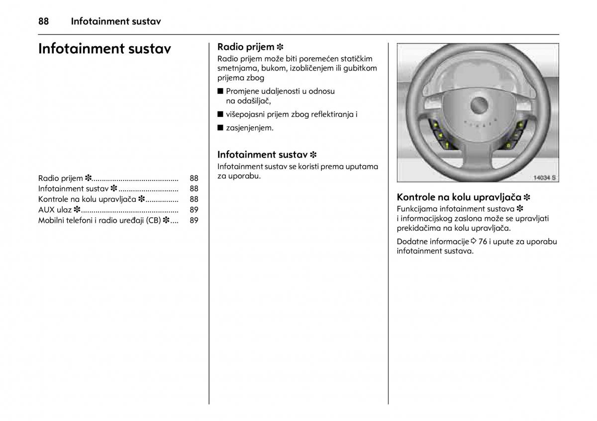 Opel Combo C vlasnicko uputstvo / page 92