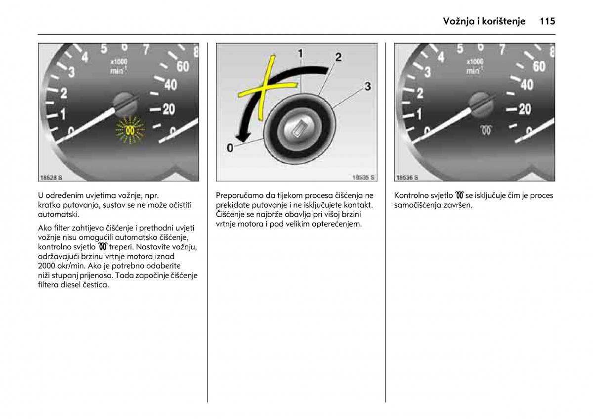 Opel Combo C vlasnicko uputstvo / page 119