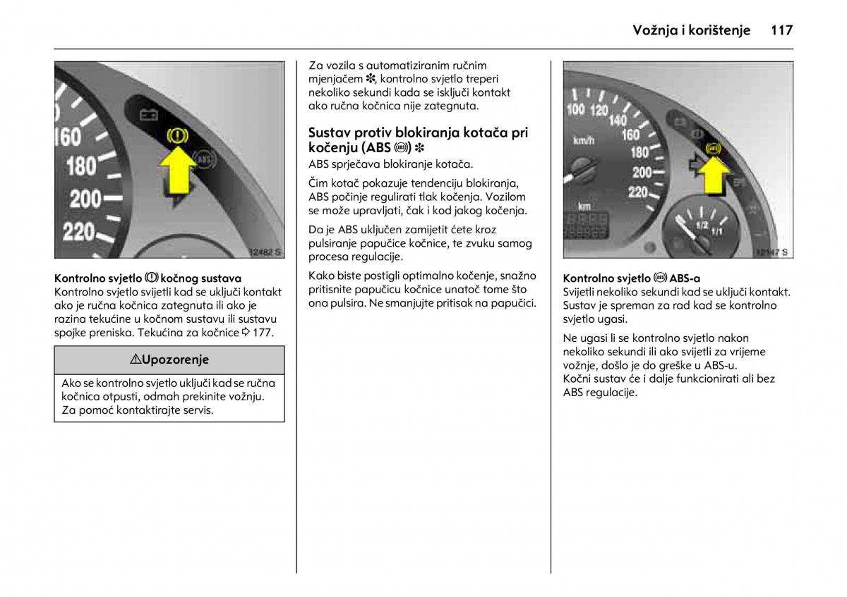 Opel Combo C vlasnicko uputstvo / page 121