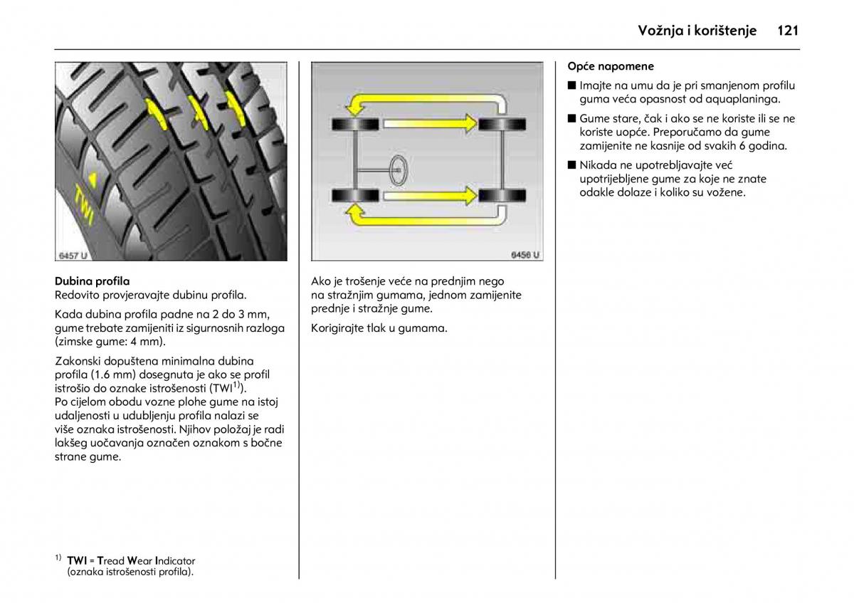 Opel Combo C vlasnicko uputstvo / page 125