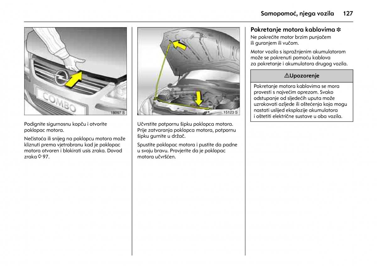 Opel Combo C vlasnicko uputstvo / page 131