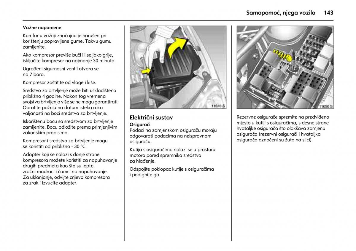 Opel Combo C vlasnicko uputstvo / page 147