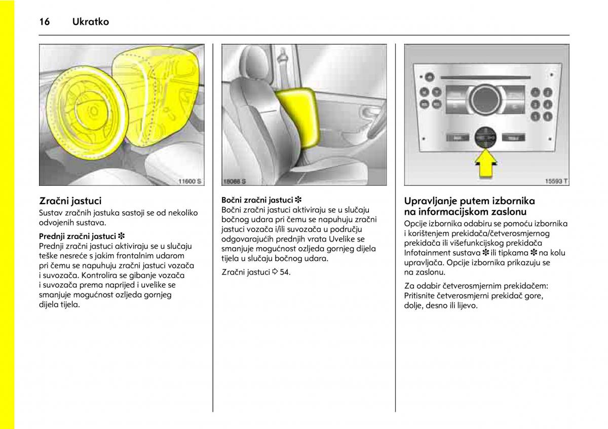 Opel Combo C vlasnicko uputstvo / page 20