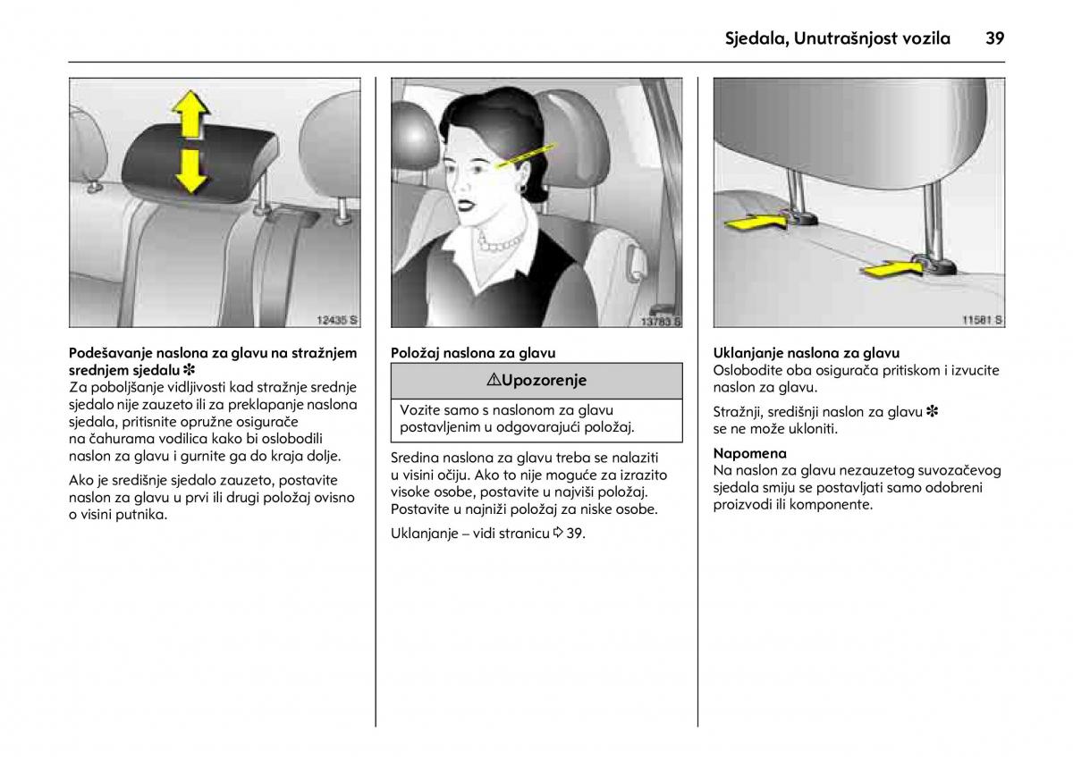 Opel Combo C vlasnicko uputstvo / page 43