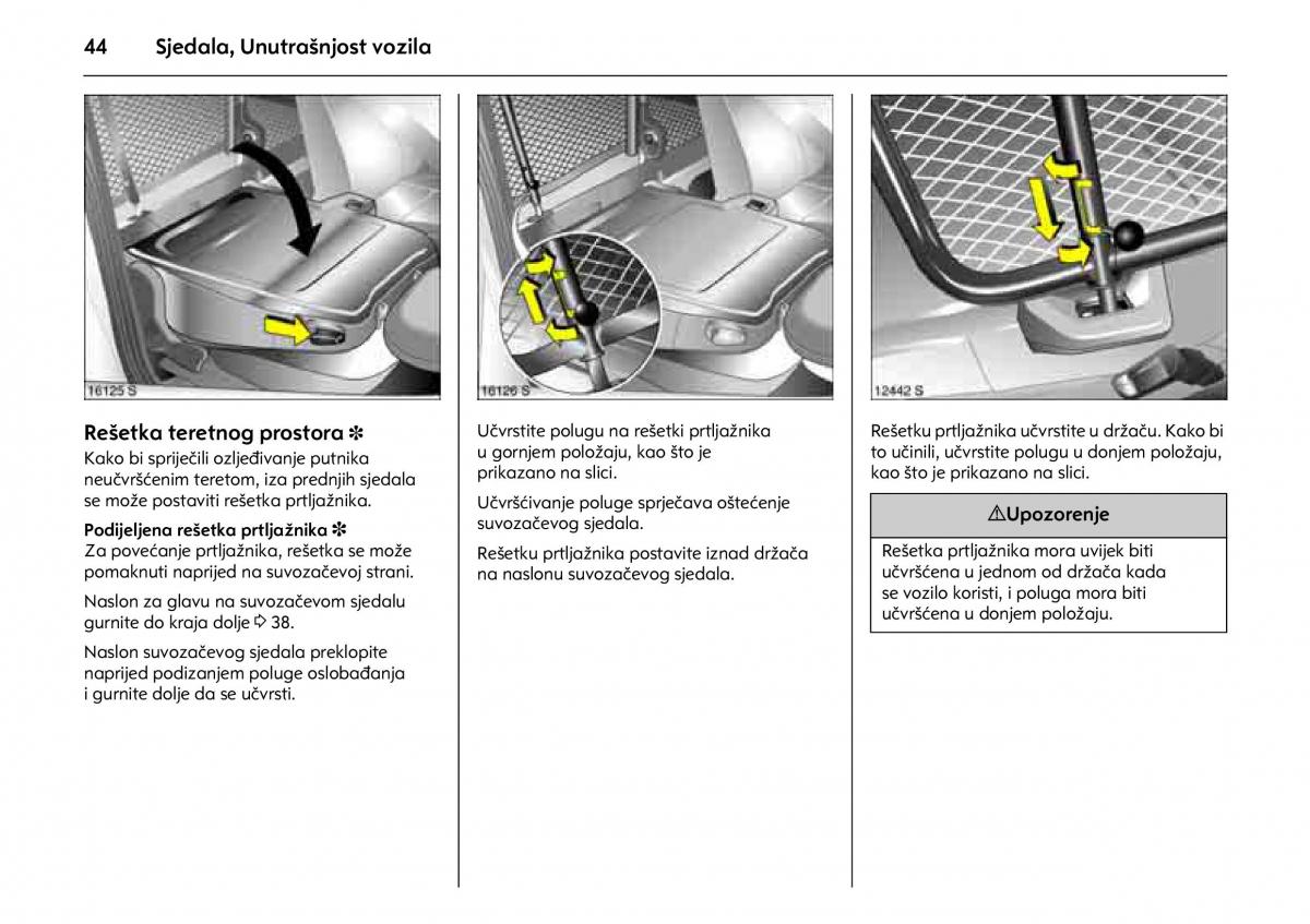 Opel Combo C vlasnicko uputstvo / page 48