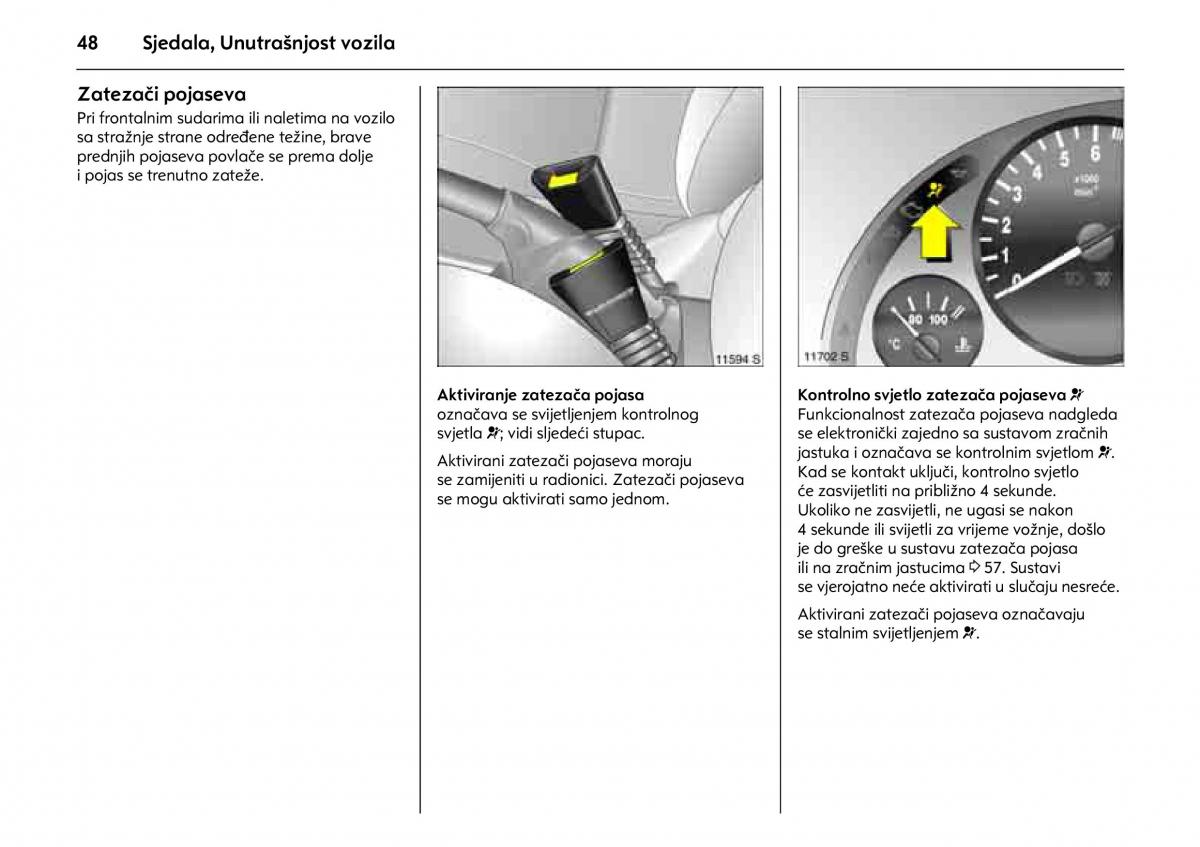 Opel Combo C vlasnicko uputstvo / page 52