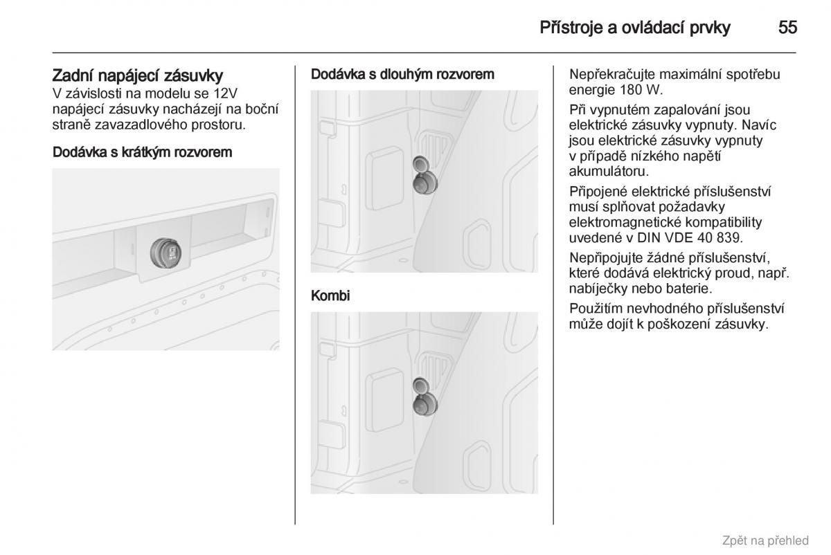 Opel Combo D navod k obsludze / page 56