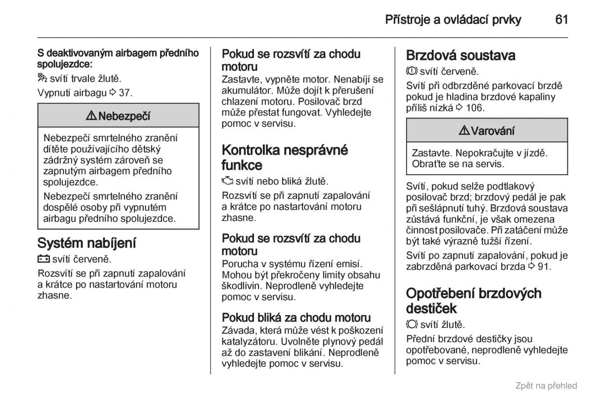 Opel Combo D navod k obsludze / page 62