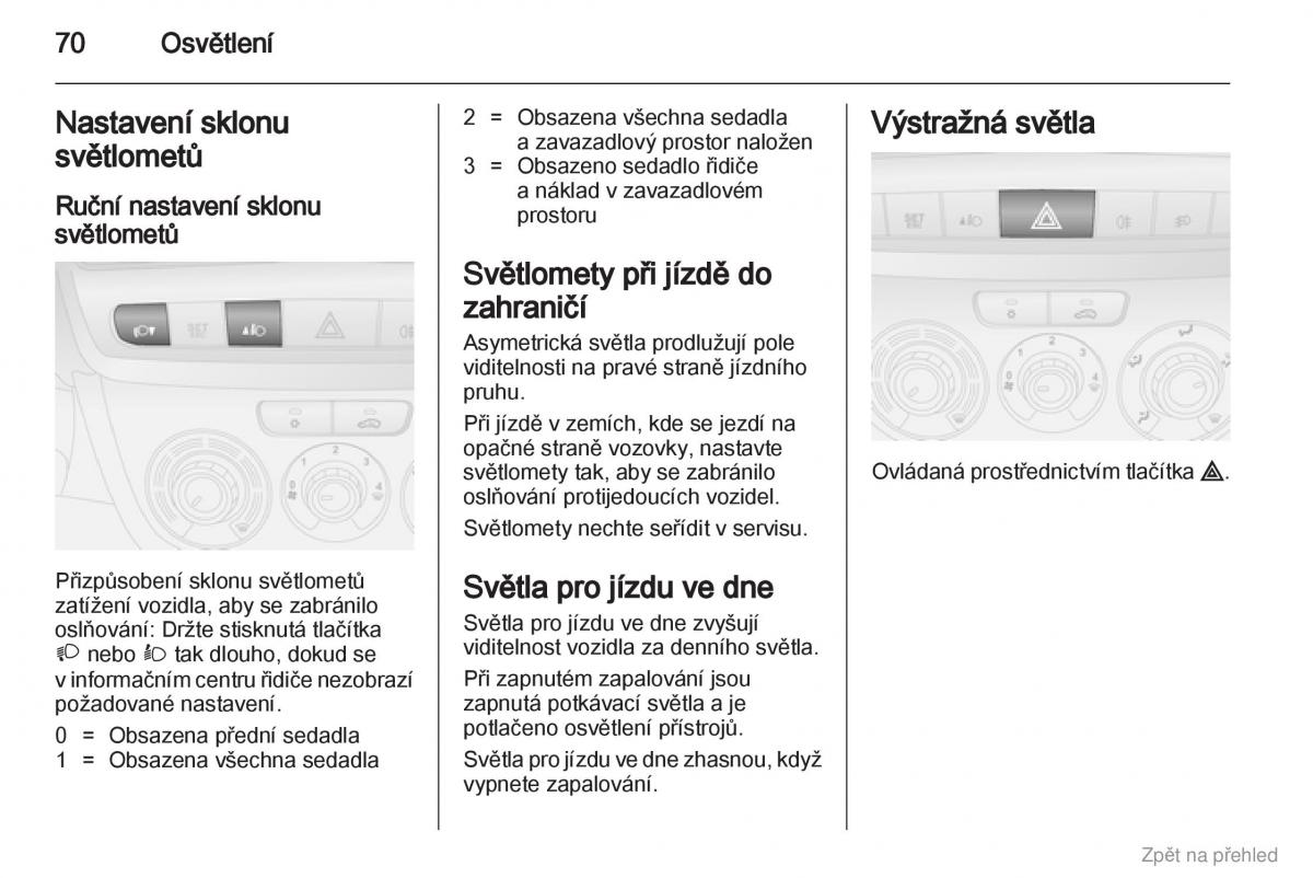 Opel Combo D navod k obsludze / page 71