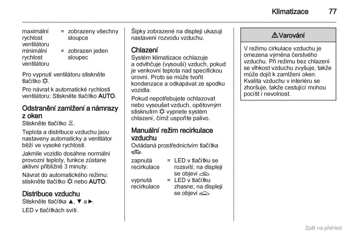 Opel Combo D navod k obsludze / page 78