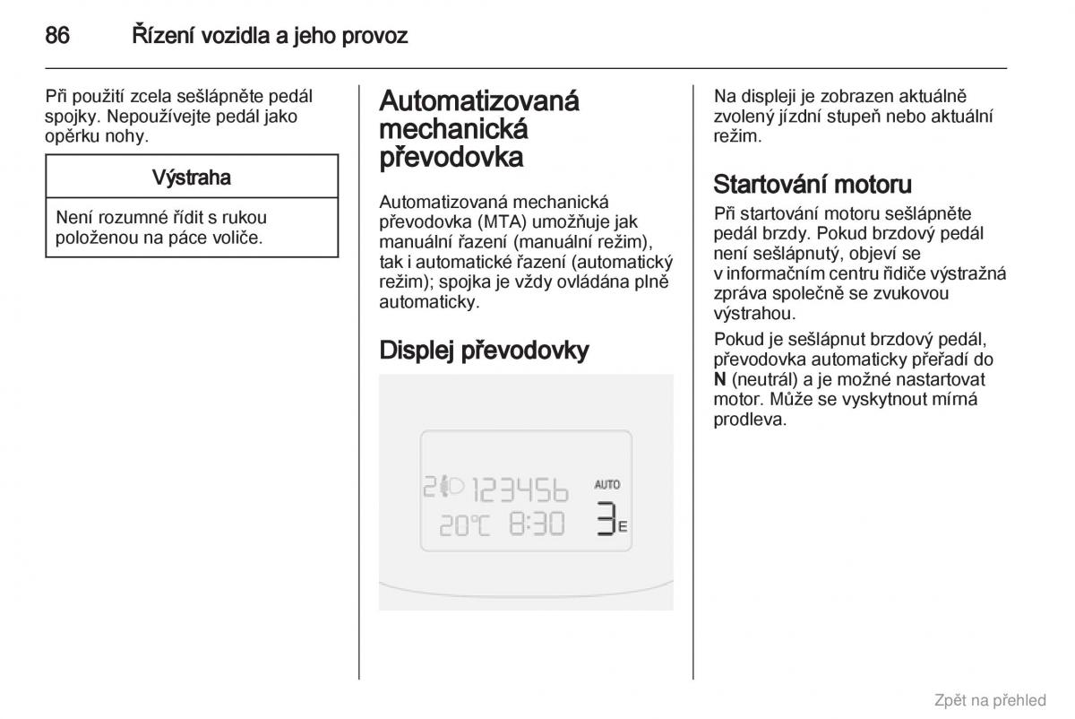 Opel Combo D navod k obsludze / page 87