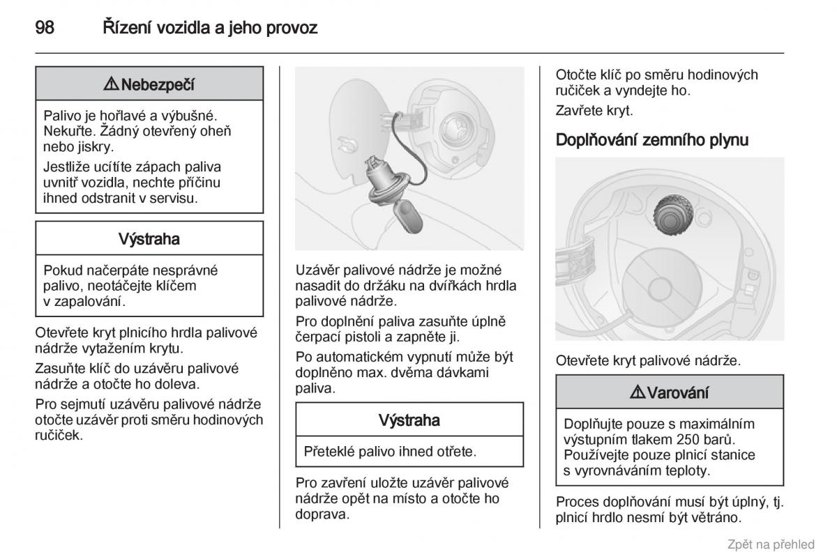 Opel Combo D navod k obsludze / page 99