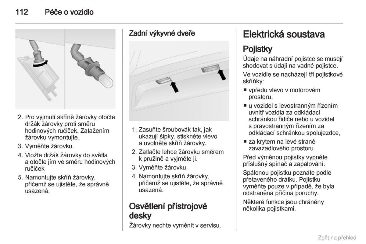 Opel Combo D navod k obsludze / page 113