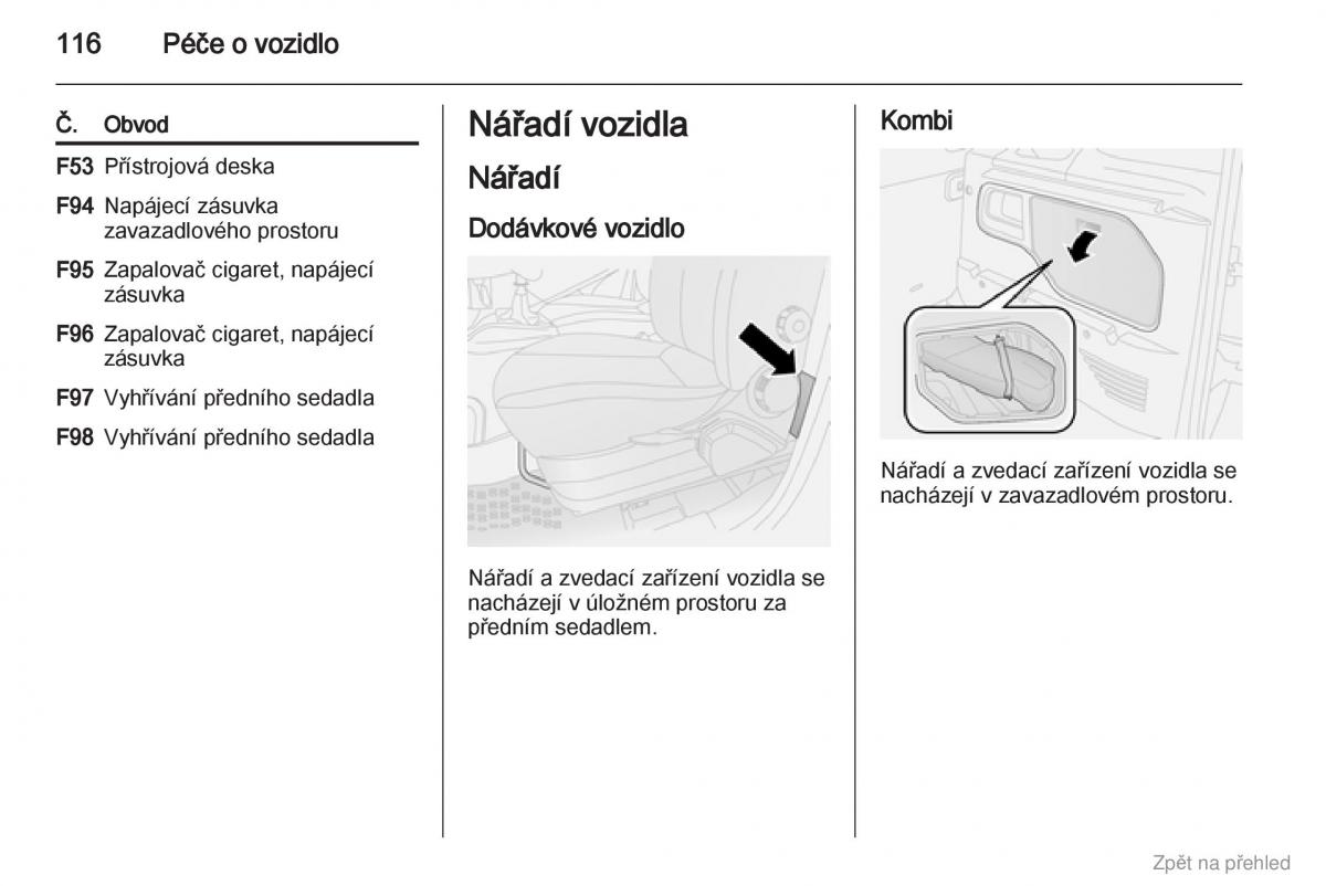 Opel Combo D navod k obsludze / page 117