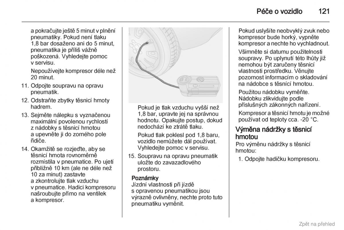 Opel Combo D navod k obsludze / page 122