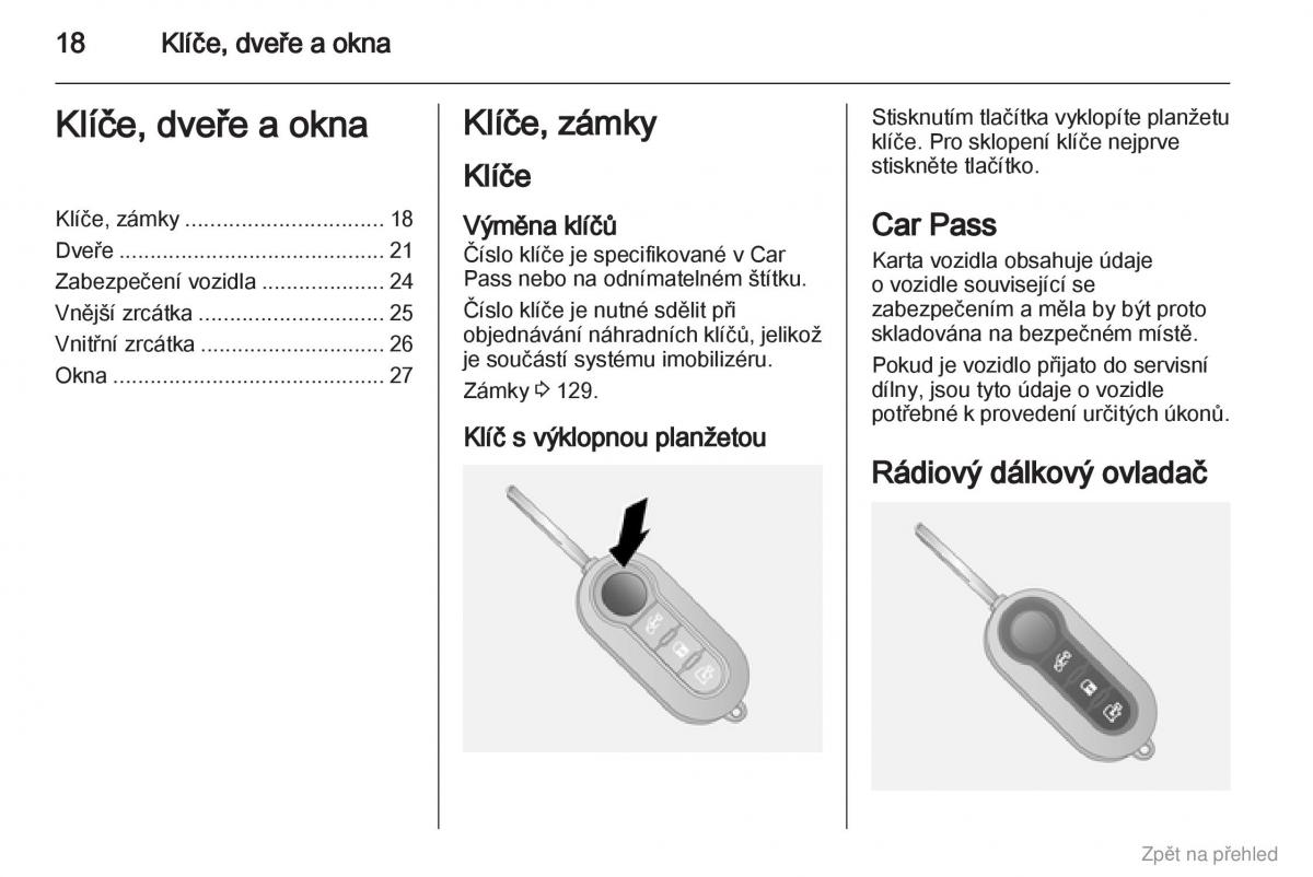 Opel Combo D navod k obsludze / page 19