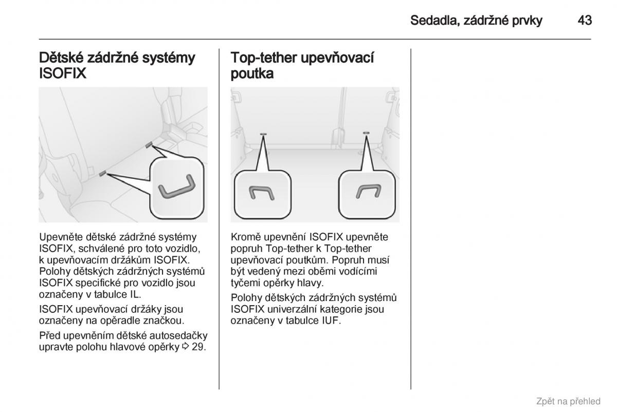 Opel Combo D navod k obsludze / page 44