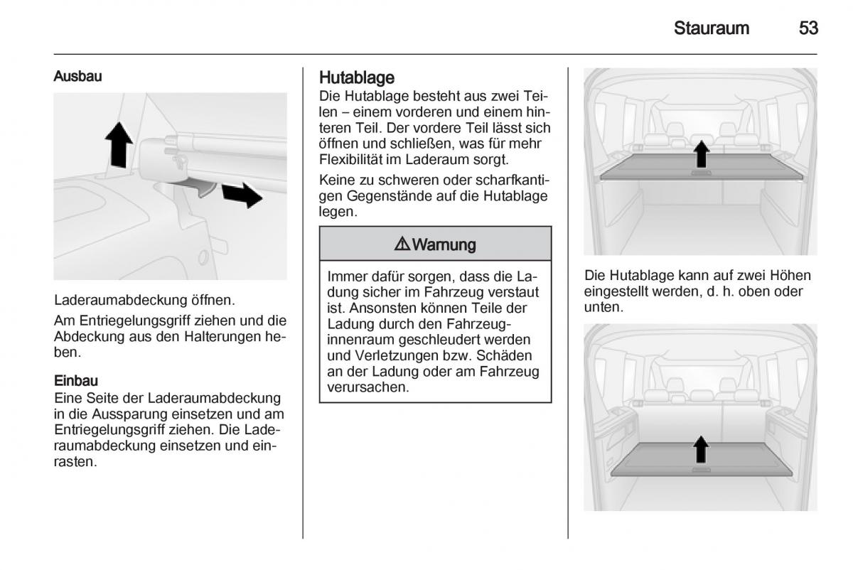 Opel Combo D Handbuch / page 55