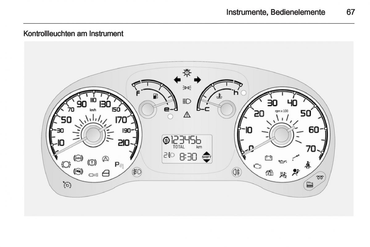 Opel Combo D Handbuch / page 69