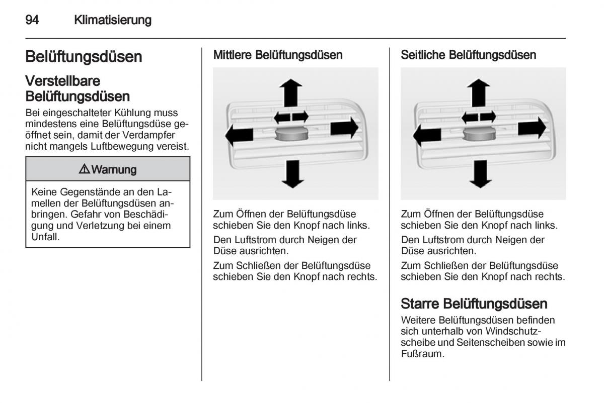 Opel Combo D Handbuch / page 96