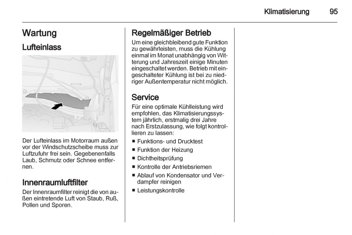 Opel Combo D Handbuch / page 97