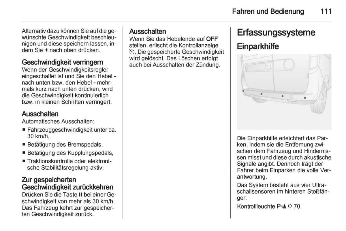 Opel Combo D Handbuch / page 113