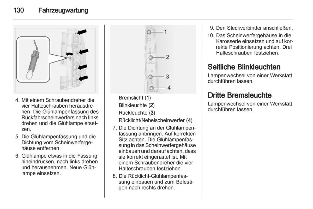 Opel Combo D Handbuch / page 132