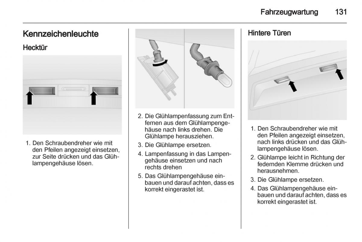 Opel Combo D Handbuch / page 133