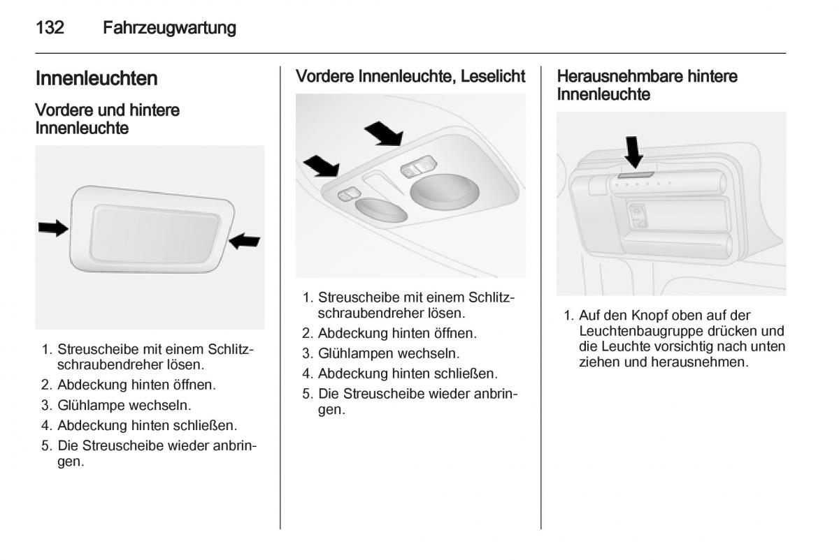 Opel Combo D Handbuch / page 134