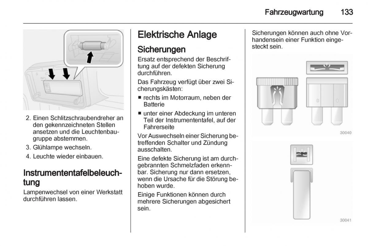 Opel Combo D Handbuch / page 135