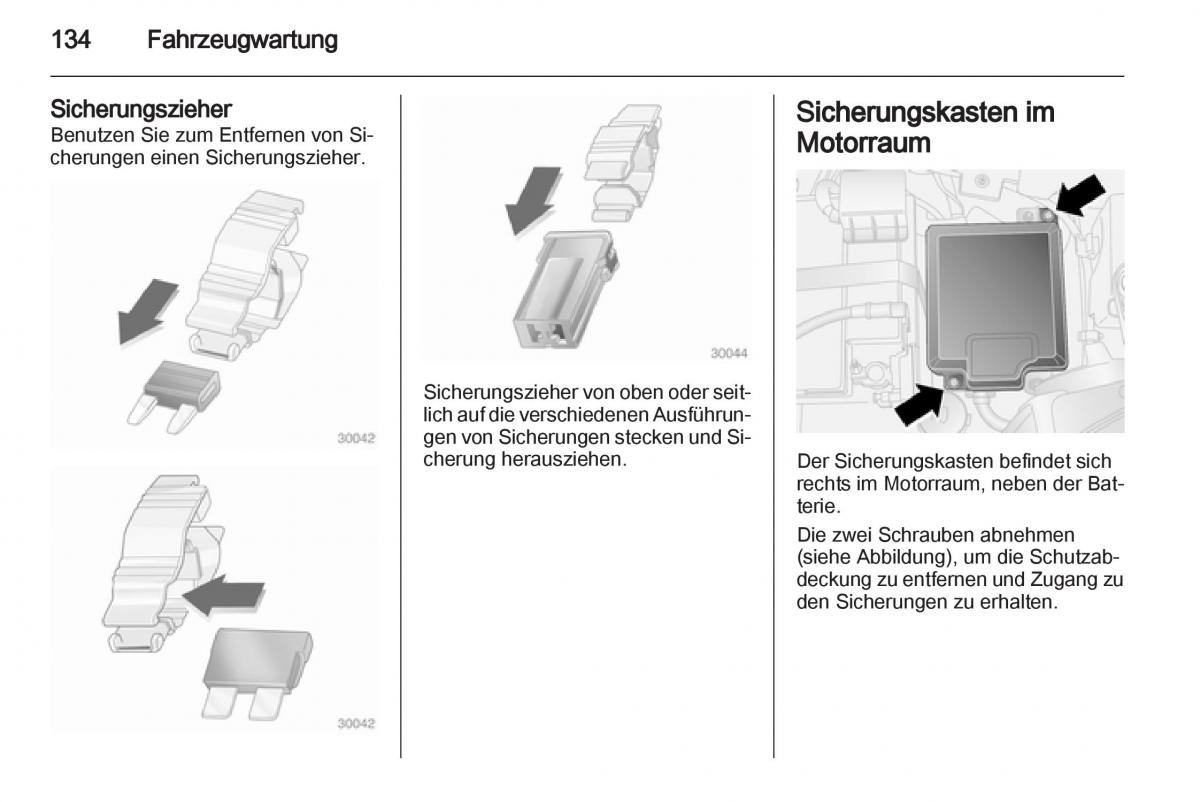 Opel Combo D Handbuch / page 136