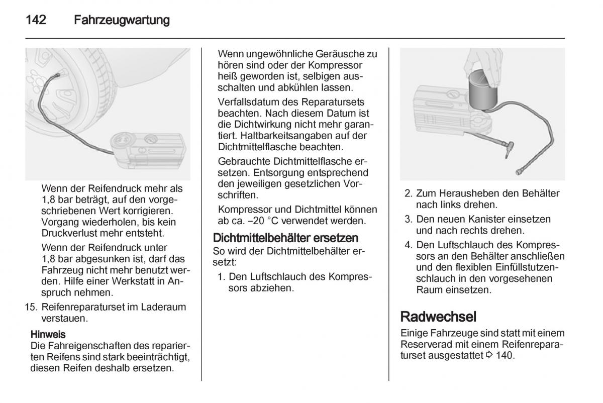 Opel Combo D Handbuch / page 144