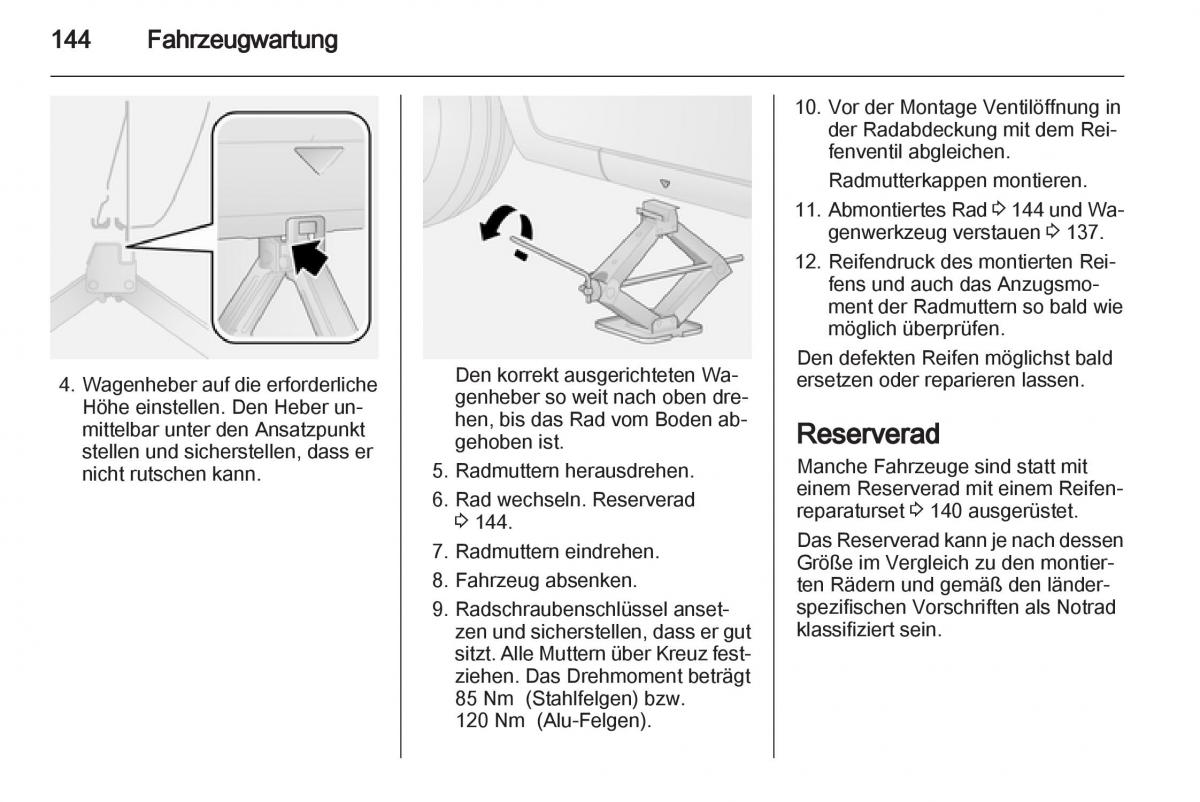 Opel Combo D Handbuch / page 146