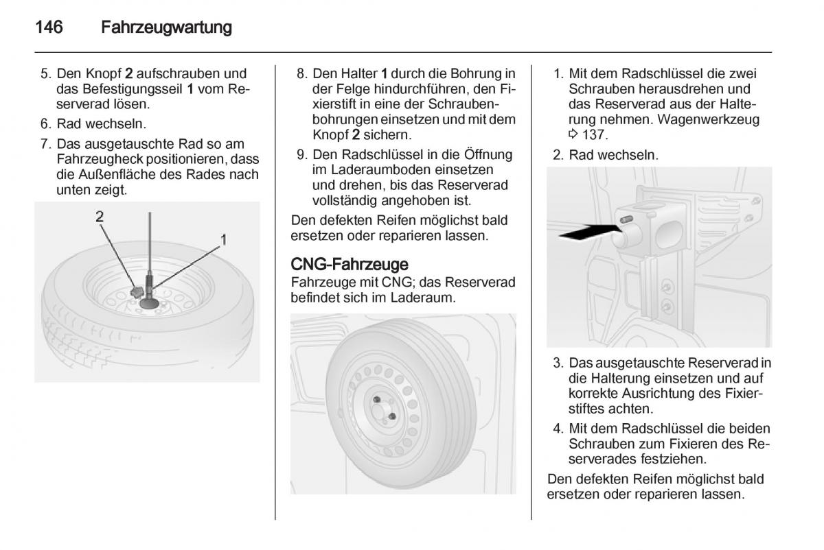 Opel Combo D Handbuch / page 148