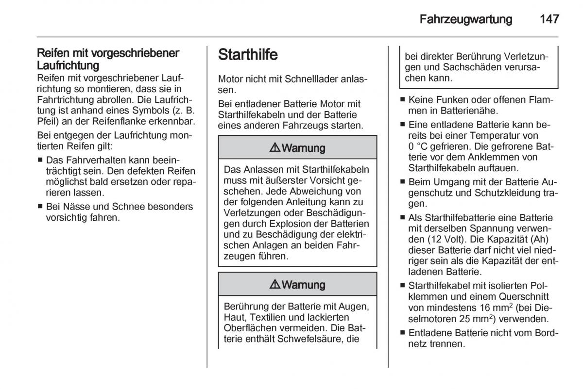 Opel Combo D Handbuch / page 149