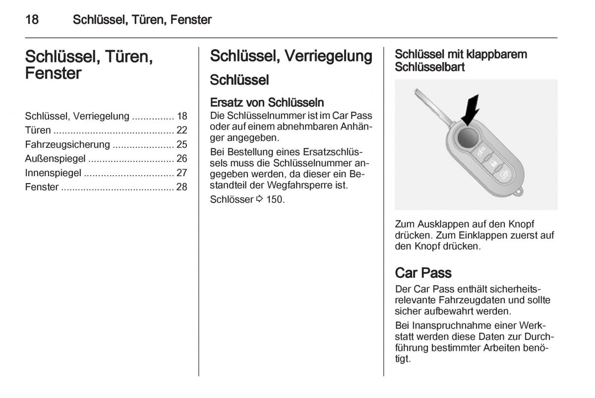 Opel Combo D Handbuch / page 20