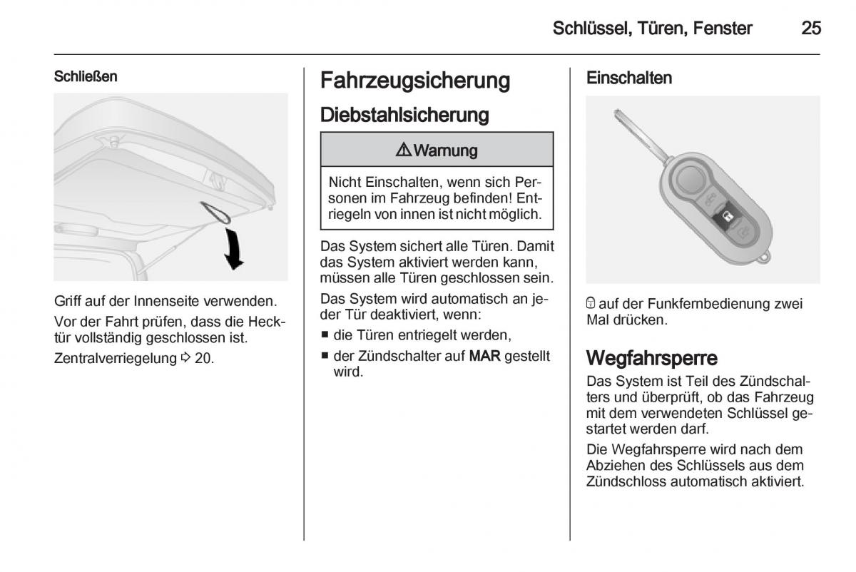 Opel Combo D Handbuch / page 27