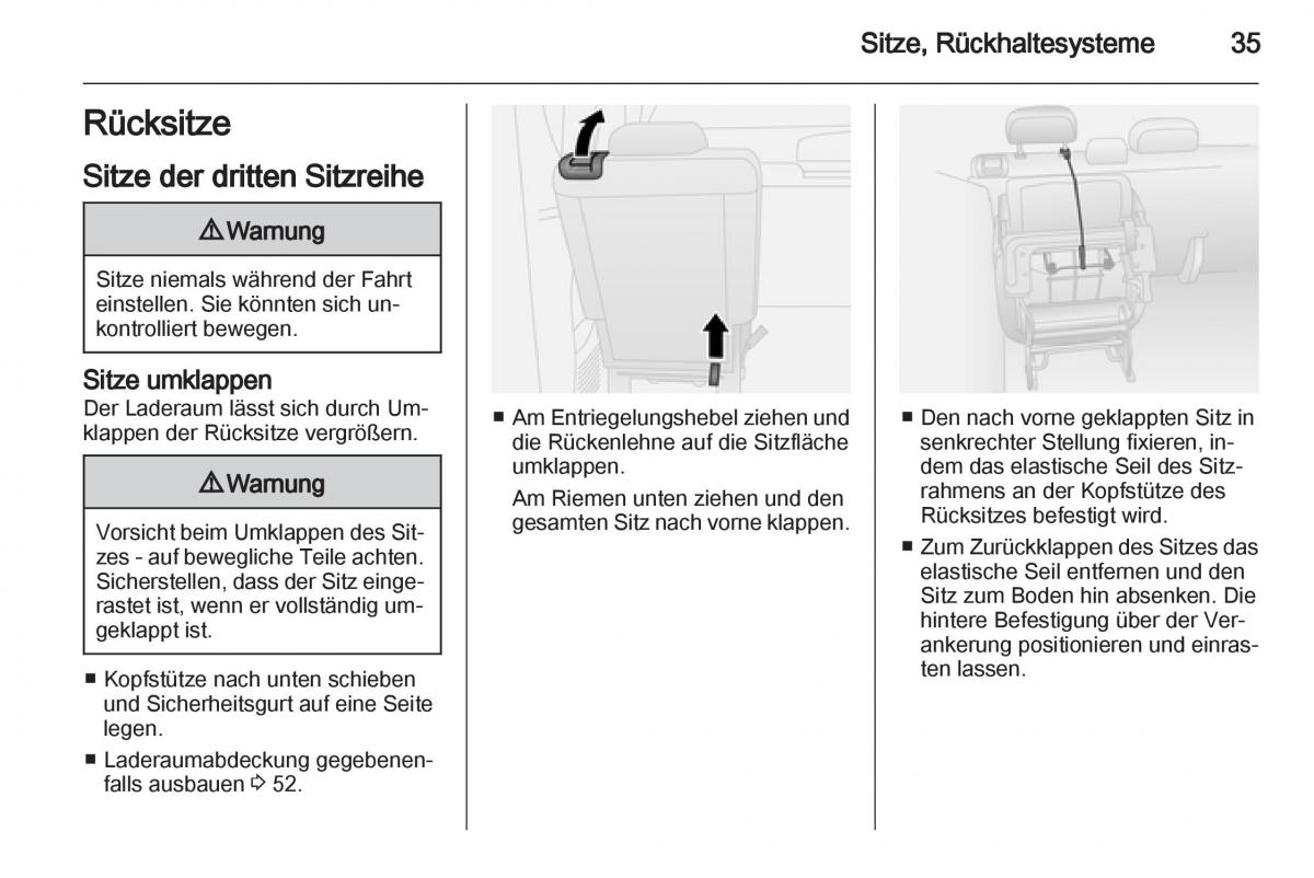 Opel Combo D Handbuch / page 37