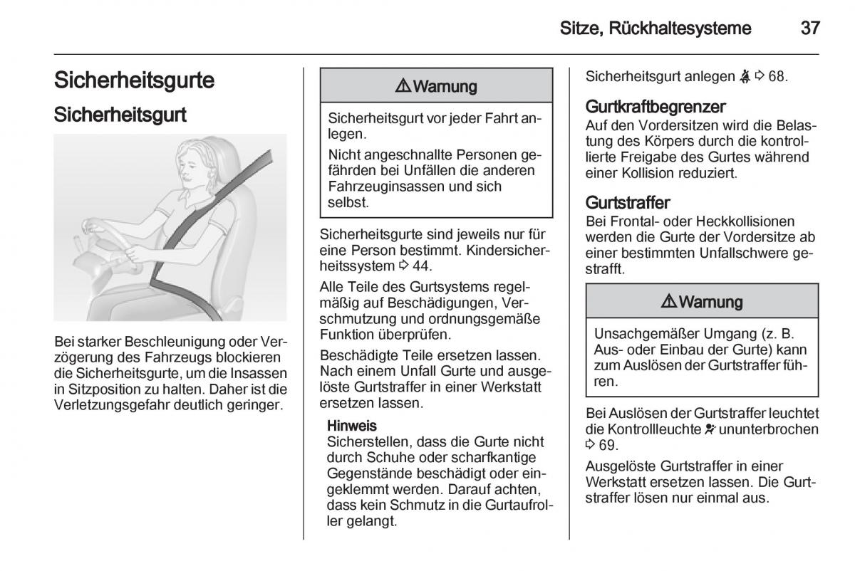 Opel Combo D Handbuch / page 39