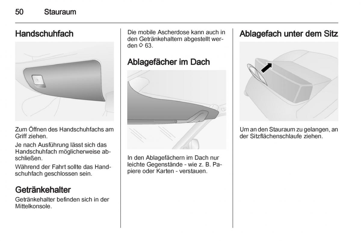 Opel Combo D Handbuch / page 52