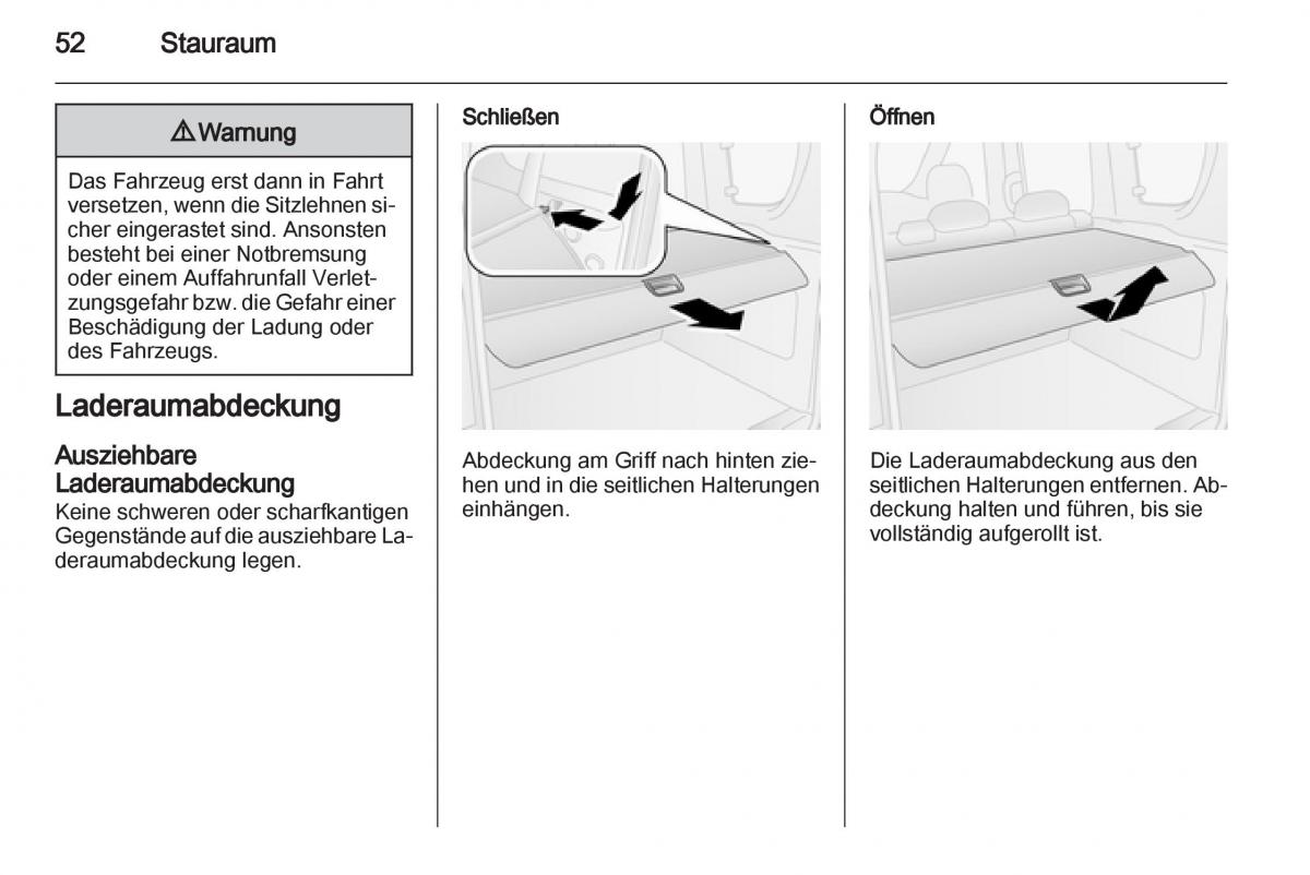 Opel Combo D Handbuch / page 54