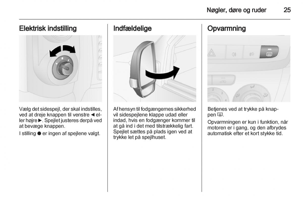 Opel Combo D Bilens instruktionsbog / page 27