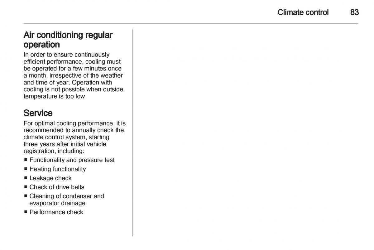 Opel Combo D owners manual / page 83