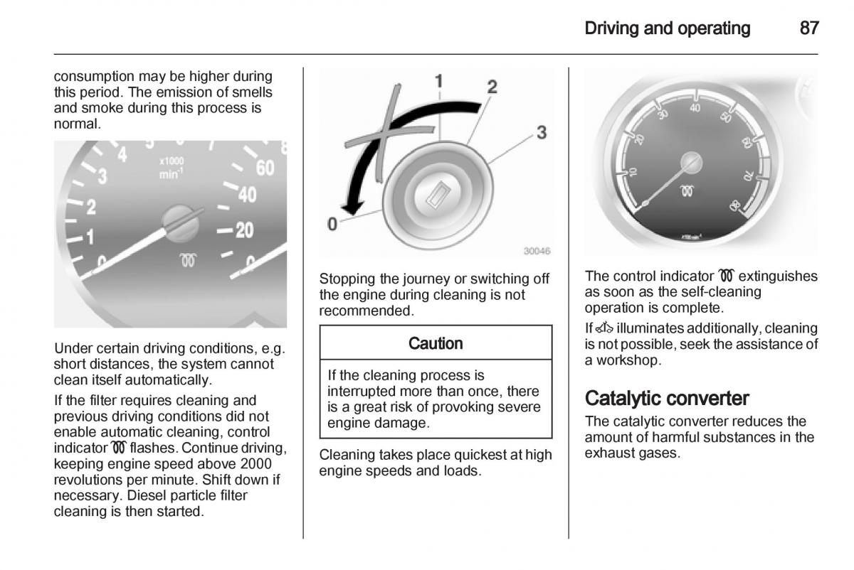 Opel Combo D owners manual / page 87